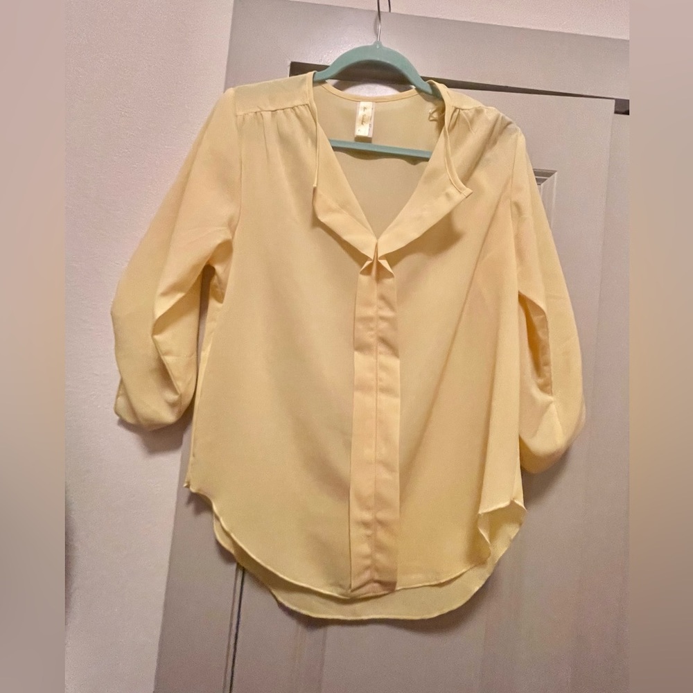Yellow blouse